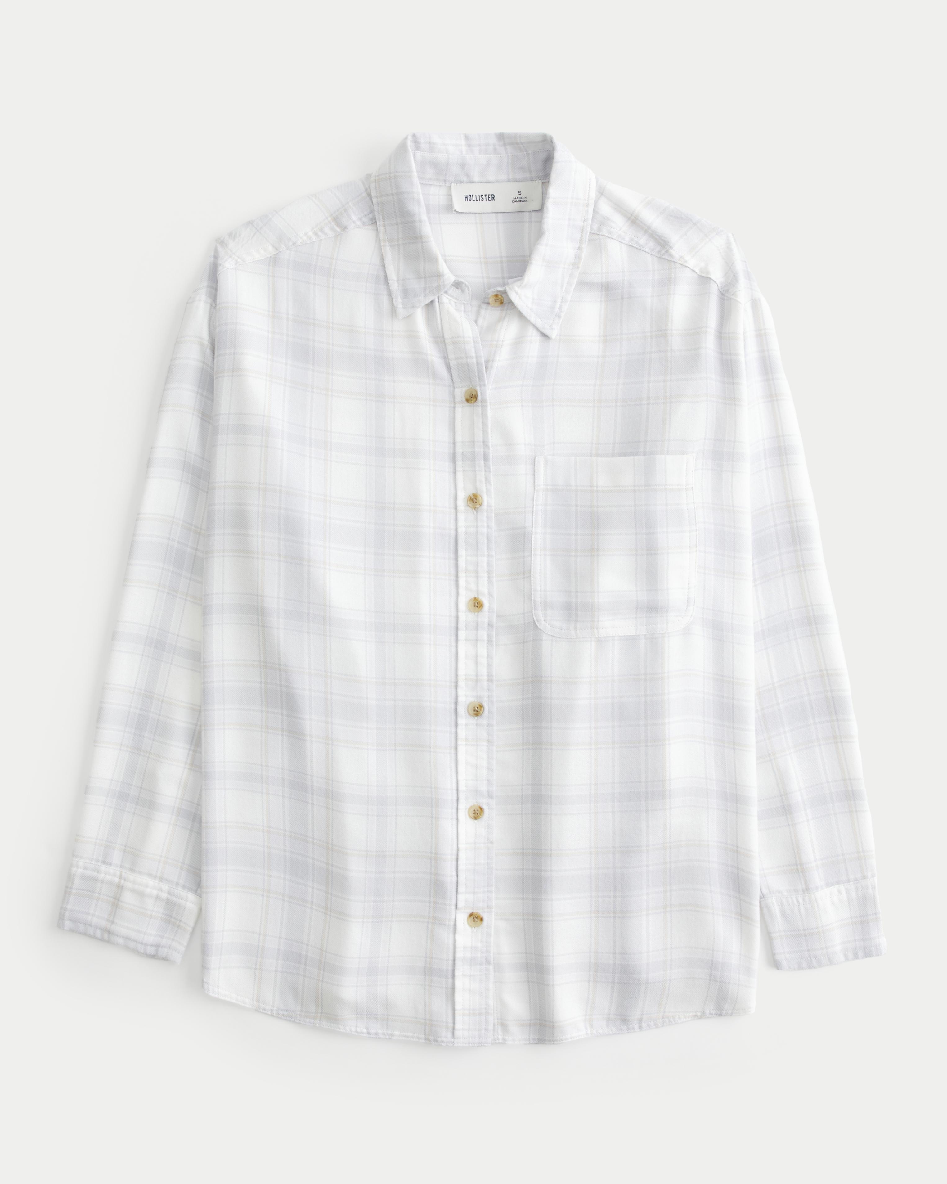 Oversized Flannel Shirt Product Image