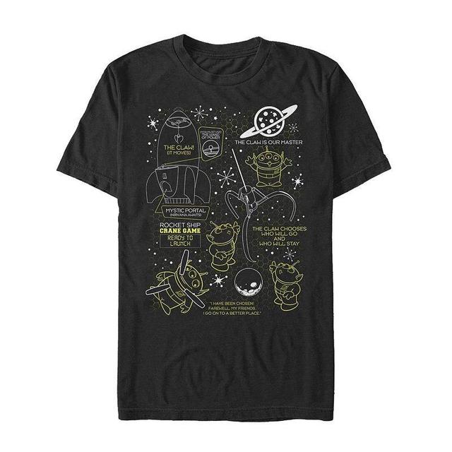 Mens Disney / Pixar Toy Story Alien Outline Claw Master Tee Product Image