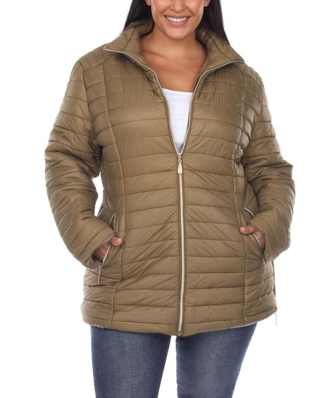 White Mark Plus Size Puffer Coat Product Image