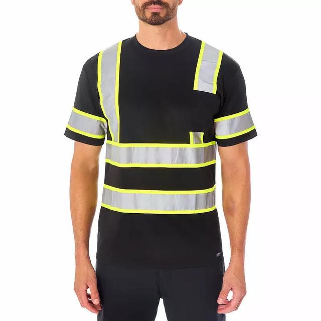 Mens Smiths Workwear Short Sleeve High-Visibility Reflective Safety Tee Product Image