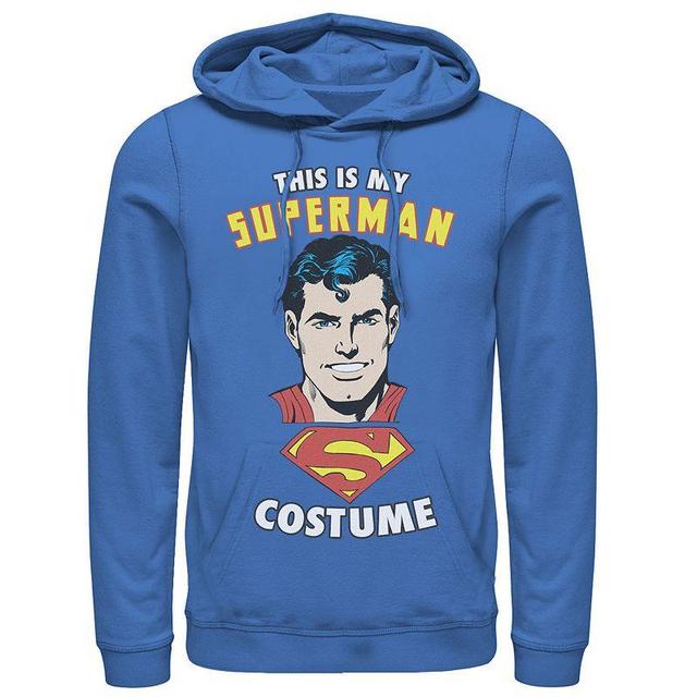 Mens DC Comics Superman This Is My Costume Text Hoodie Product Image