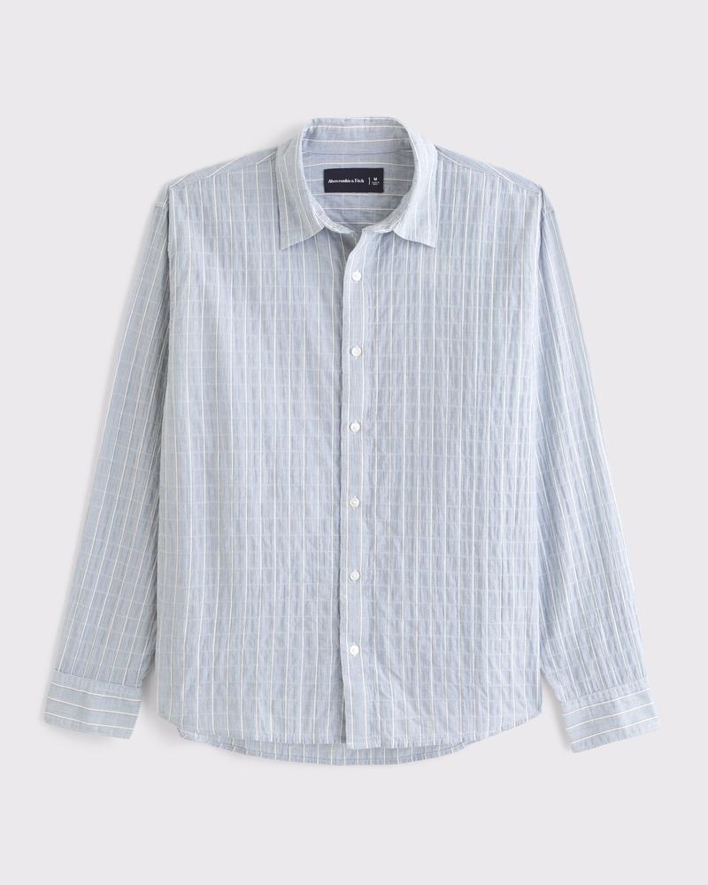 Textured Button-Up Shirt Product Image