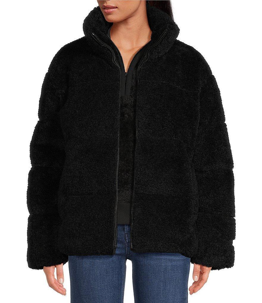 UGG Emmalyn Plush Fleece Stand Collar Long Sleeve Puffer Jacket Product Image