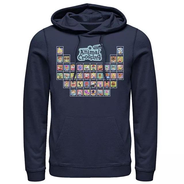 Mens Animal Crossing New Horizons Periodic Table Of Villagers Hoodie Blue Product Image