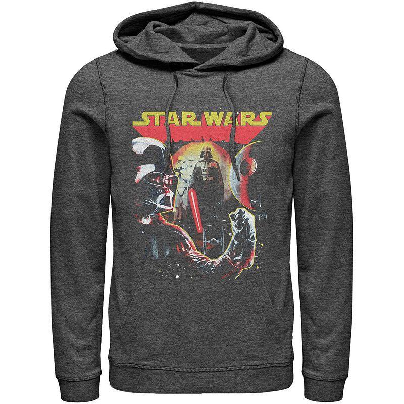 Mens Star Wars Darth Vader Collage Of Views Hoodie Grey Heather Product Image