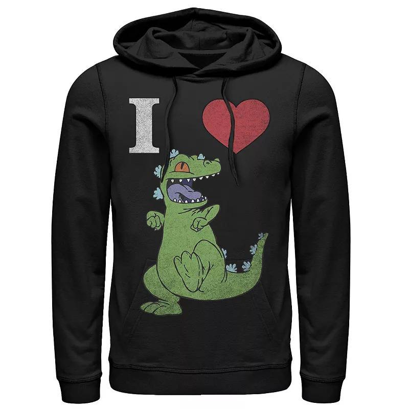 Mens Nickelodeon RugRats I Love Reptar Hoodie Grey Heather Product Image