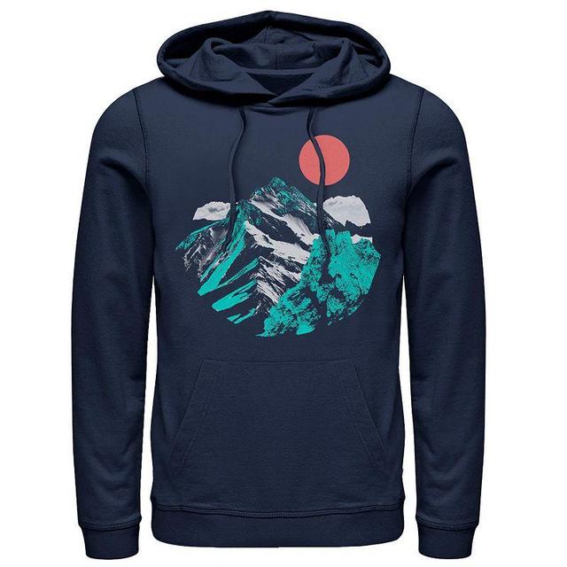 Mens Fifth Sun Artsy Mountain Range Hoodie Blue Product Image