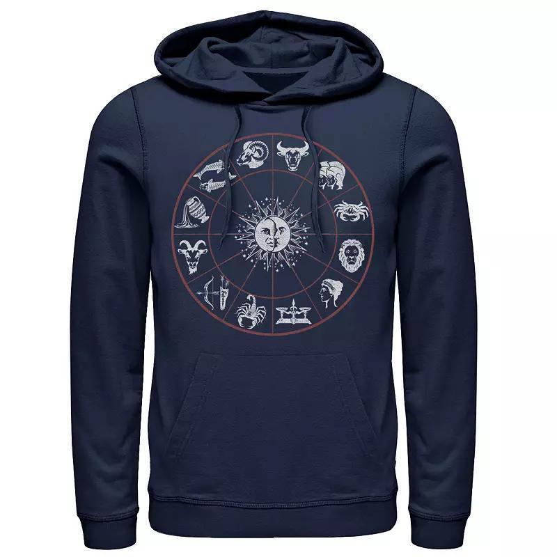 Mens Fifth Sun Celestial Wheel Stamp Hoodie Blue Product Image