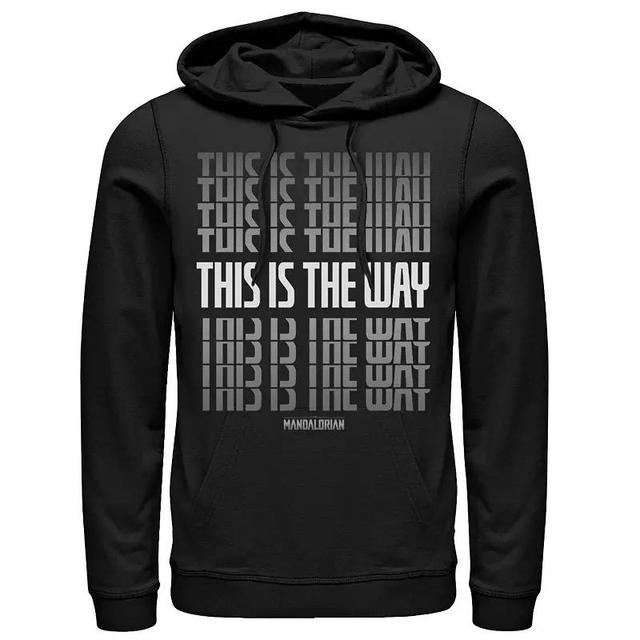 Mens Star Wars The Mandalorian This Is The Way Text Stack Hoodie Product Image