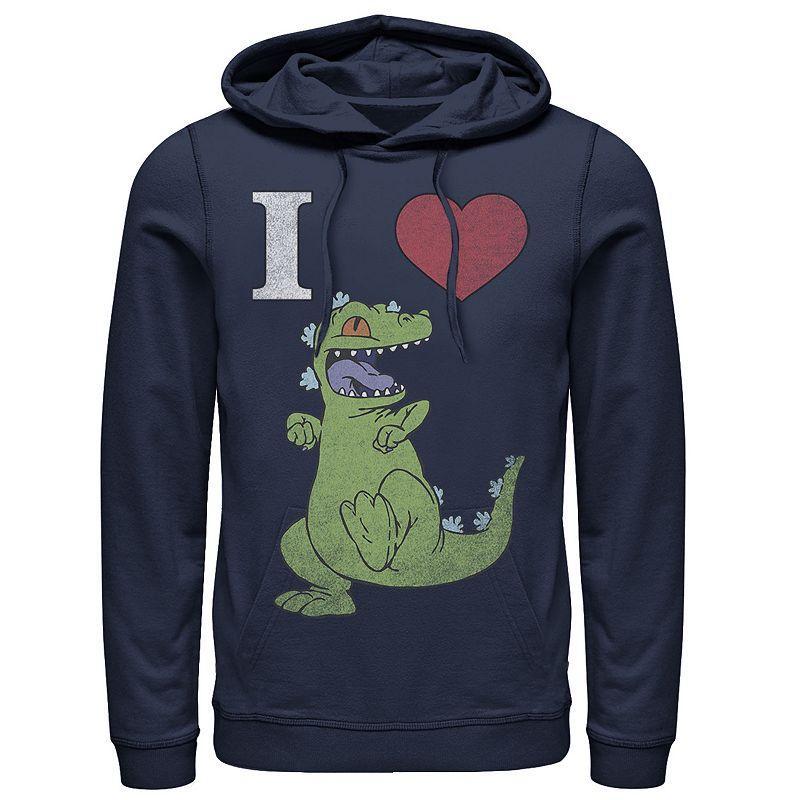 Mens Nickelodeon RugRats I Love Reptar Graphic Hoodie Blue Product Image