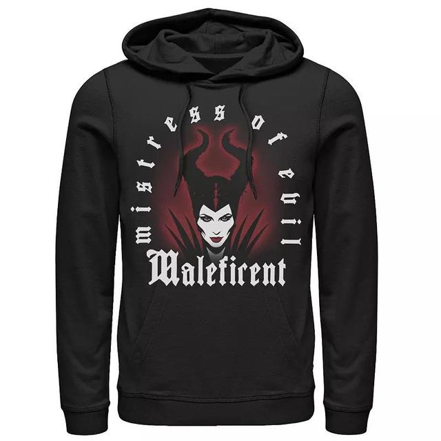 Disneys Maleficent Red Glow Portrait Logo Mens Hoodie Product Image