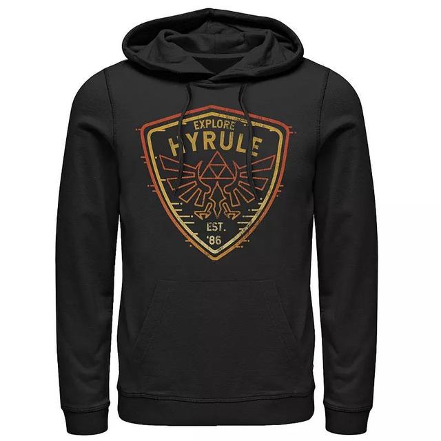 Mens Harry Potter House Hufflepuff Simple Text Hoodie Product Image