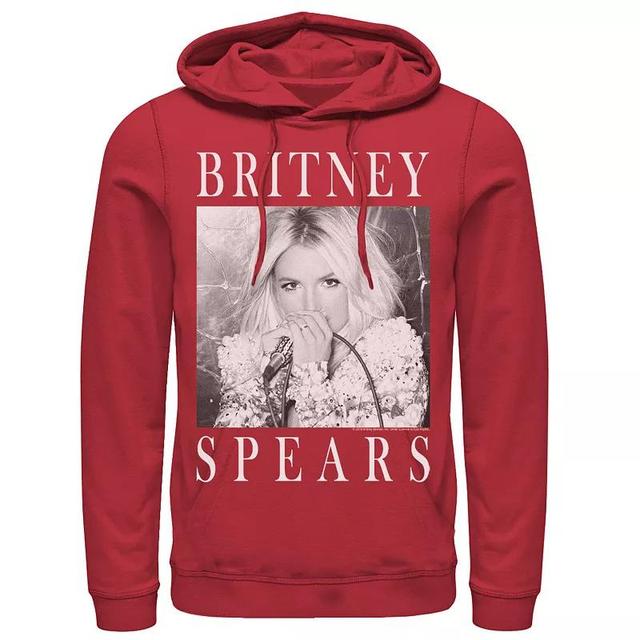 Mens Britney Spears Black & White Portrait Panel Hoodie Product Image