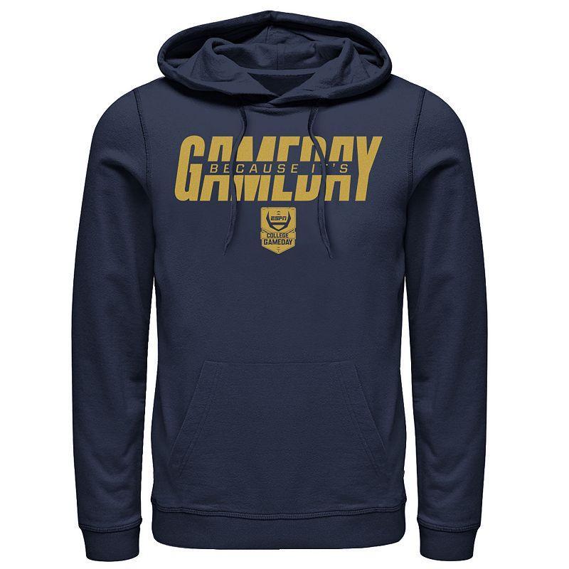 Mens ESPN College GameDay Because Its GameDay Yellow Logo Hoodie Blue Product Image