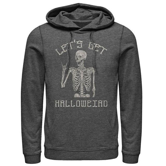 Mens Halloweird Humor Text Hoodie Grey Heather Product Image