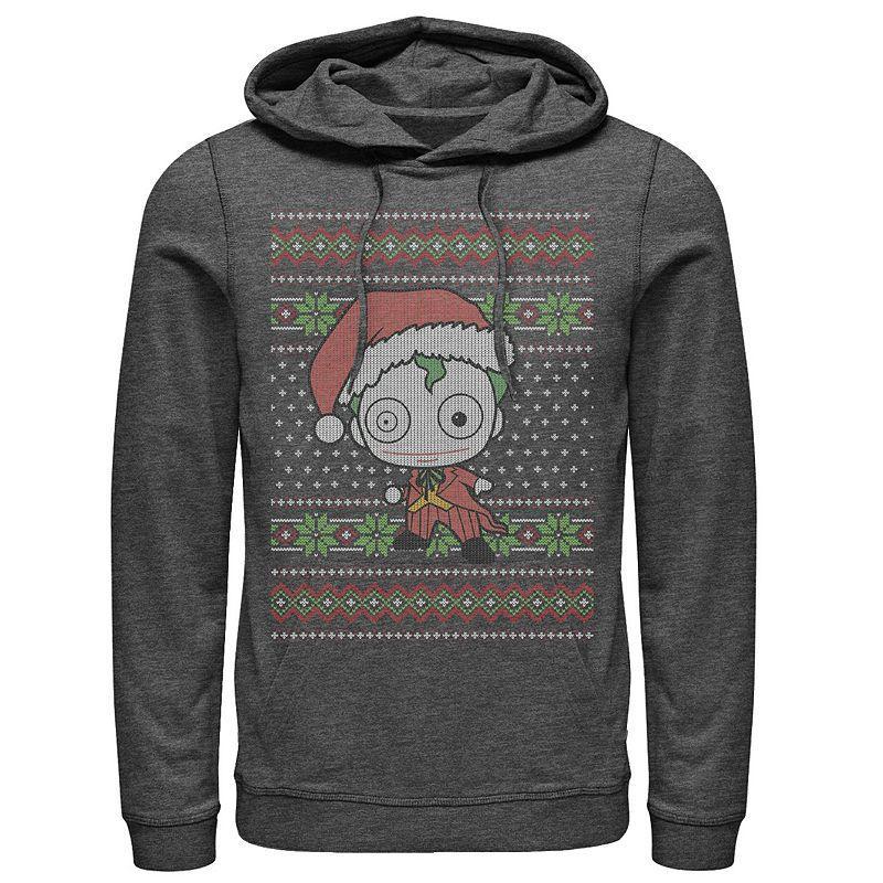 Mens DC Comics Chibi Joker Christmas Sweater Style Hoodie Product Image