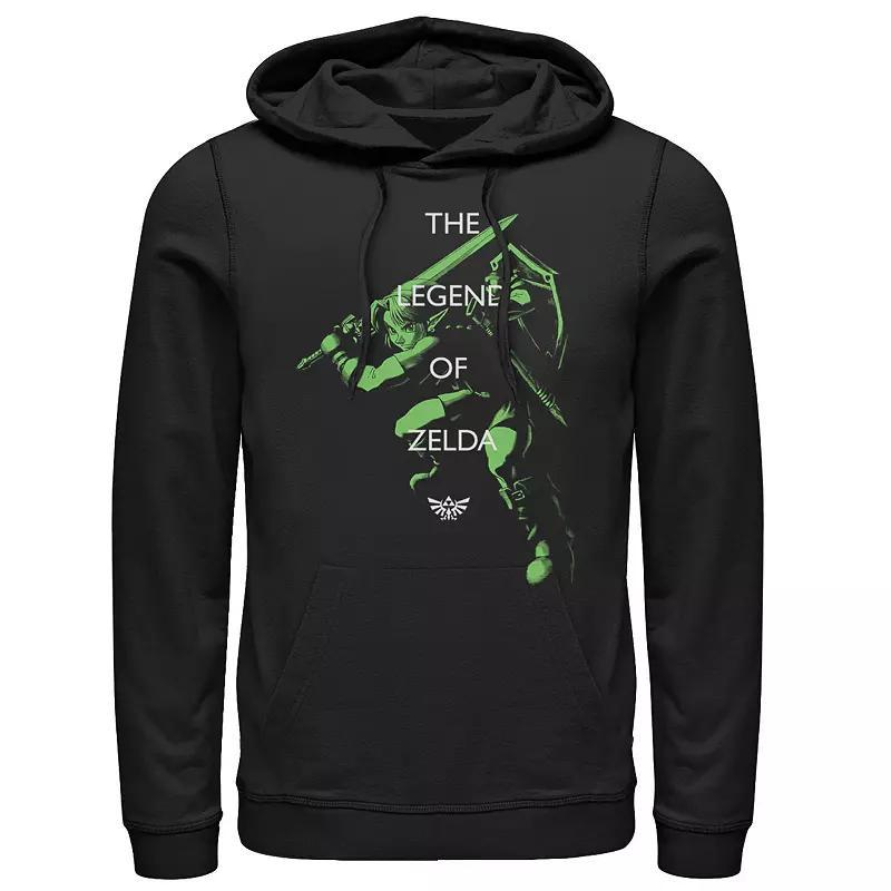 Mens Nintendo The Legend Of Zelda Text Over Top Of Link Hoodie Product Image