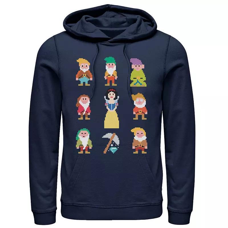 Mens Disney Snow White & The Seven Dwarfs Pullover Hoodie Blue Product Image