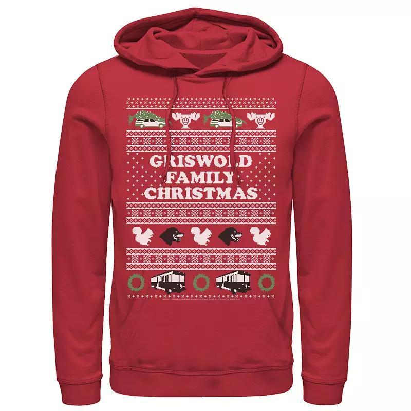 Mens National Lampoons Christmas Vacation Logo Ugly Sweater Hoodie Product Image