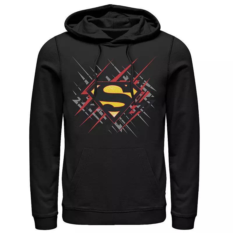 Mens DC Comics Superman Lightning Chest Logo Hoodie Product Image