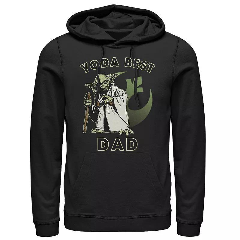 Mens Star Wars Yoda Best Dad Rebel Logo Hoodie Product Image