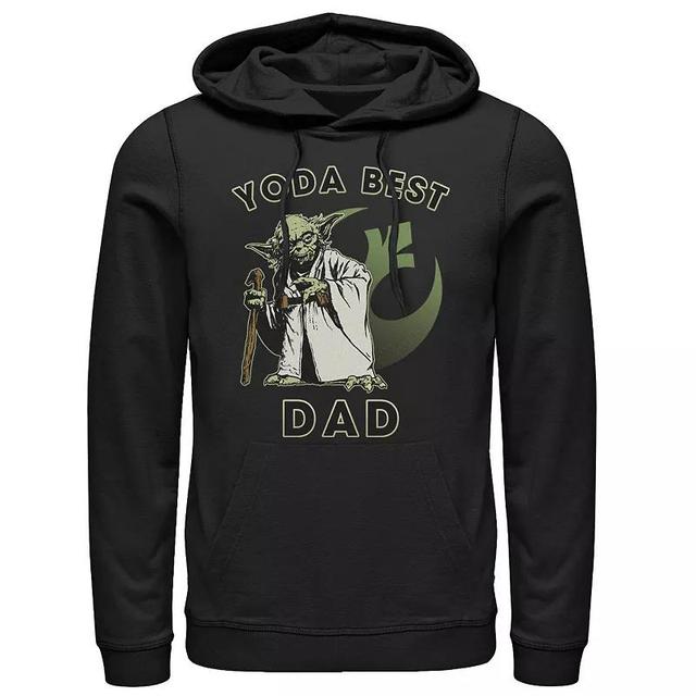 Mens Star Wars Yoda Best Dad Rebel Logo Hoodie Product Image