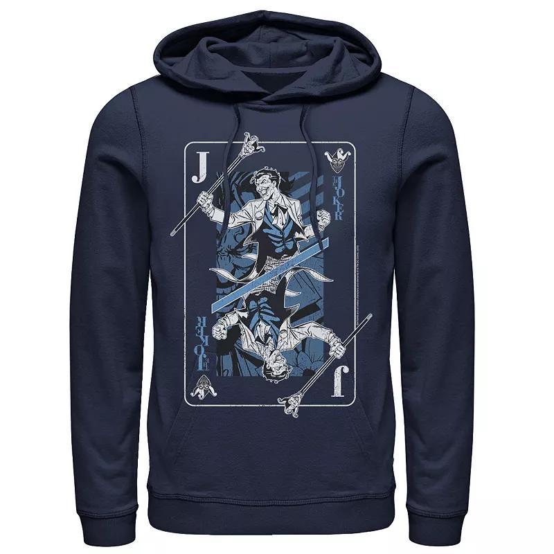 Mens DC Comics The Joker Playing Card Hoodie, Mens Product Image