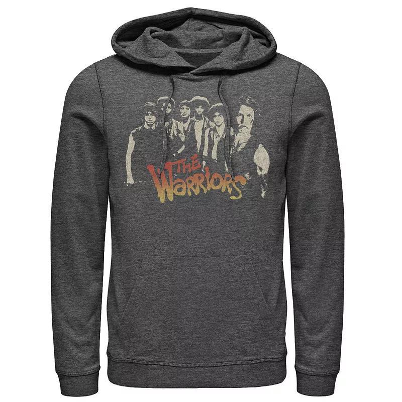 Mens The Warriors Group Shot Title Logo Hoodie Grey Heather Product Image