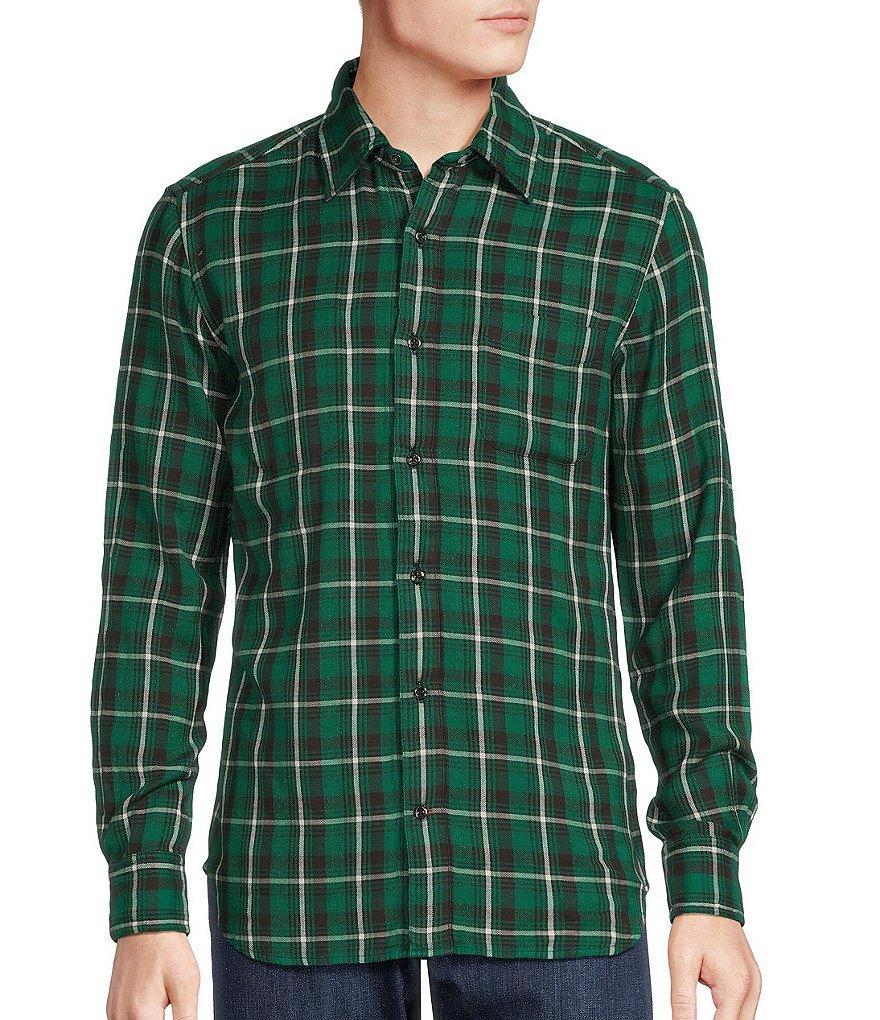 Cremieux Blue Label Classic Fit Plaid Reversible Double-Faced Long Sleeve Woven Shirt Product Image