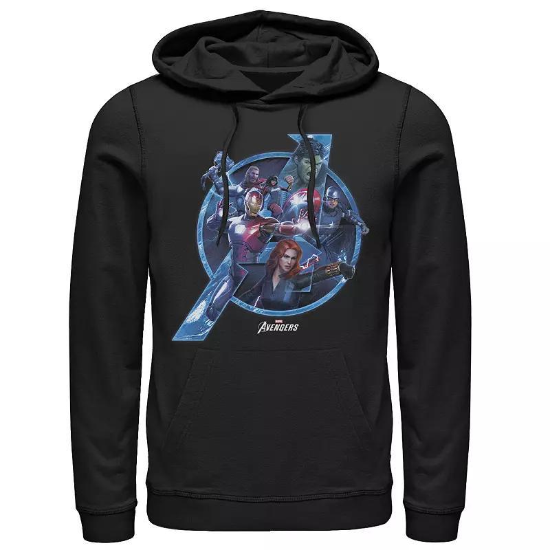 Mens Marvel Avengers Fathers Day Dad Qualities Hoodie Blue Product Image