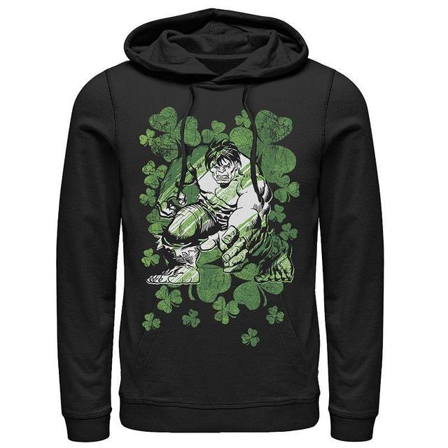 Mens Marvel Hulk Shamrocks St. Patricks Vintage Hoodie Product Image