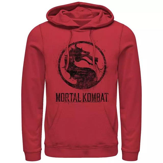 Mens Mortal Kombat Splatter Logo Graphic Hoodie Product Image