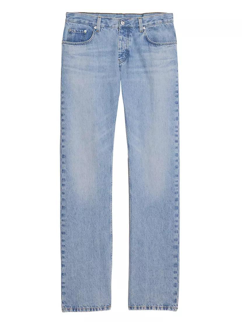 Low-Rise Straight-Leg Jeans Product Image