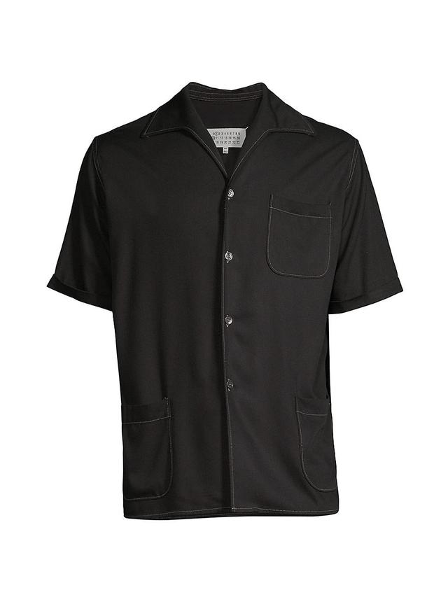 Mens Short-Sleeve Twill Shirt Product Image