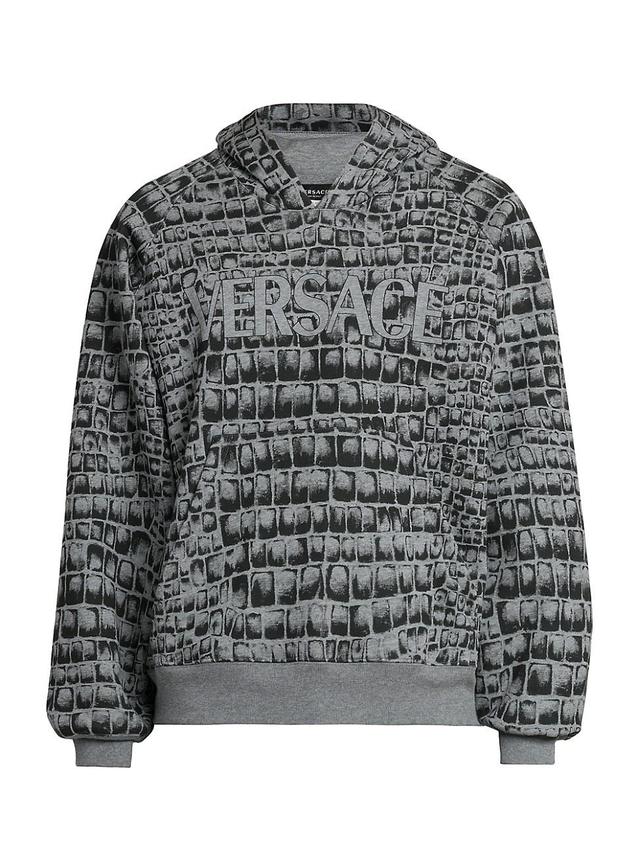 Mens Crocodile Logo Hoodie Product Image