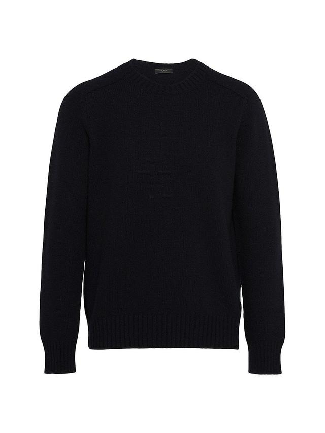 Mens Wool and Cashmere Crewneck Sweater Product Image