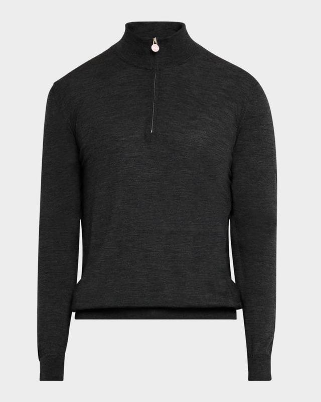 Mens Wool Half-Zip Sweater Product Image