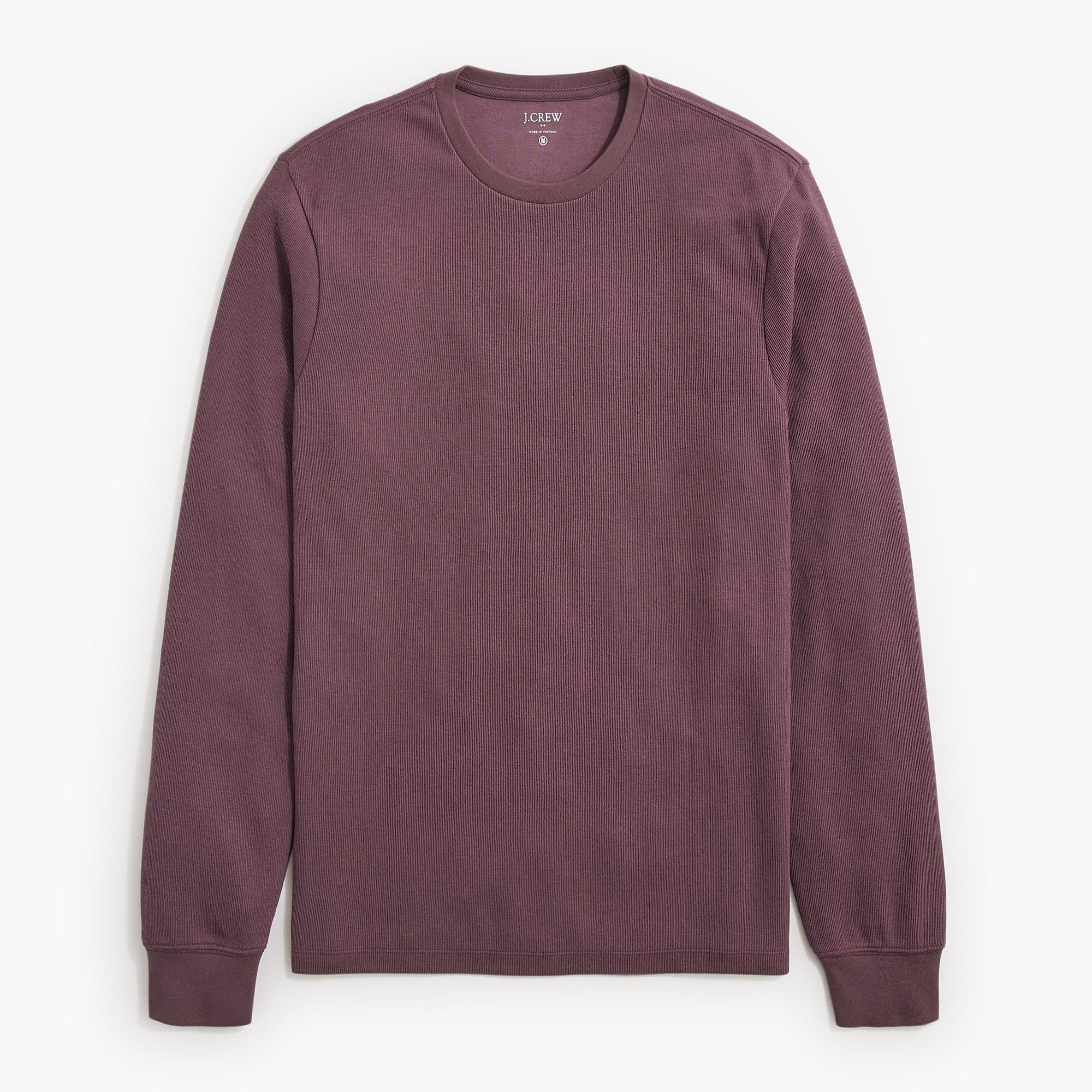 Long-sleeve soft textured tee Product Image