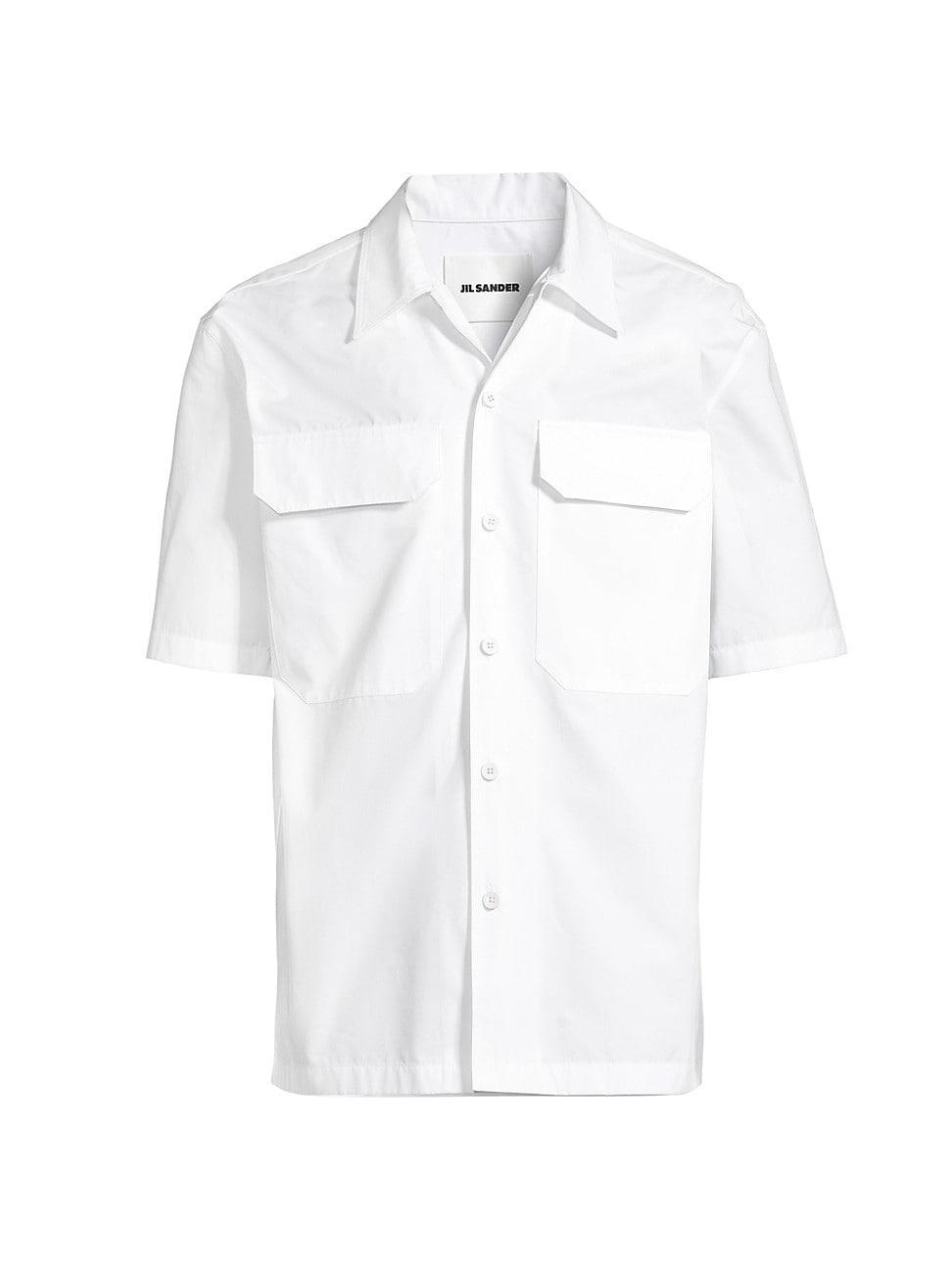 Mens Flap Pocket Cotton Shirt Product Image