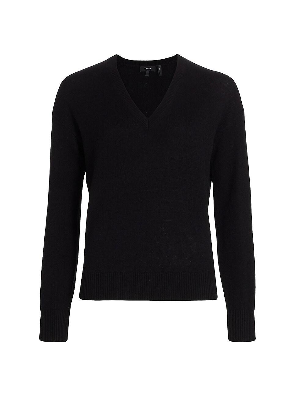 Womens Easy V-Neck Cashmere Sweater Product Image