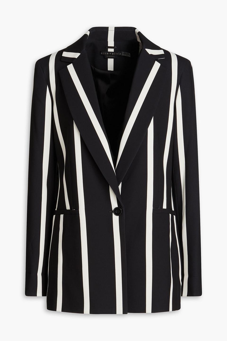 ALICE AND OLIVIA Alice + Olivia Justin Rolled Cuff Blazer In Black Product Image