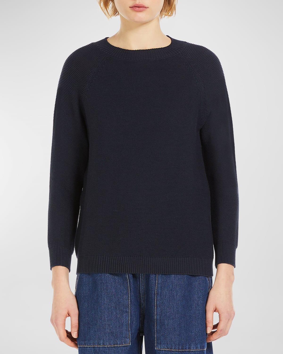 Weekend Max Mara Linz Cotton Crewneck Sweater Product Image