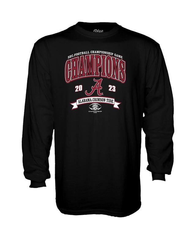 Mens Blue 84 Black Alabama Crimson Tide 2023 Sec Football Conference Champions Long Sleeve T-shirt Product Image