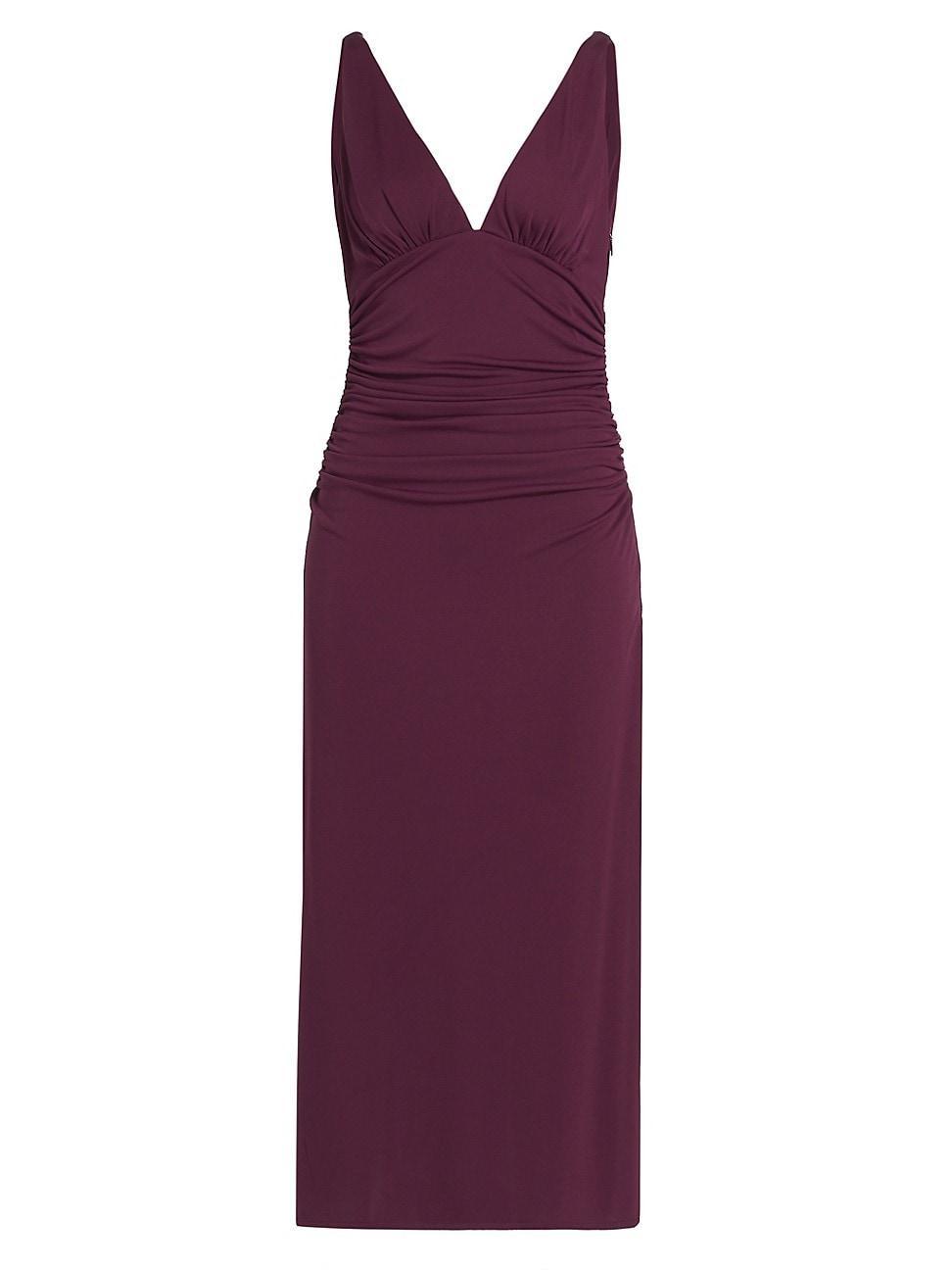 Cinq  Sept Lacey Ruched Sleeveless Dress Product Image