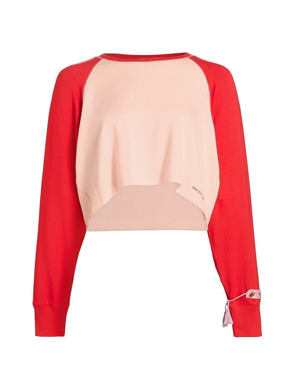 Womens Kelsey Cropped Crewneck Sweatshirt Product Image