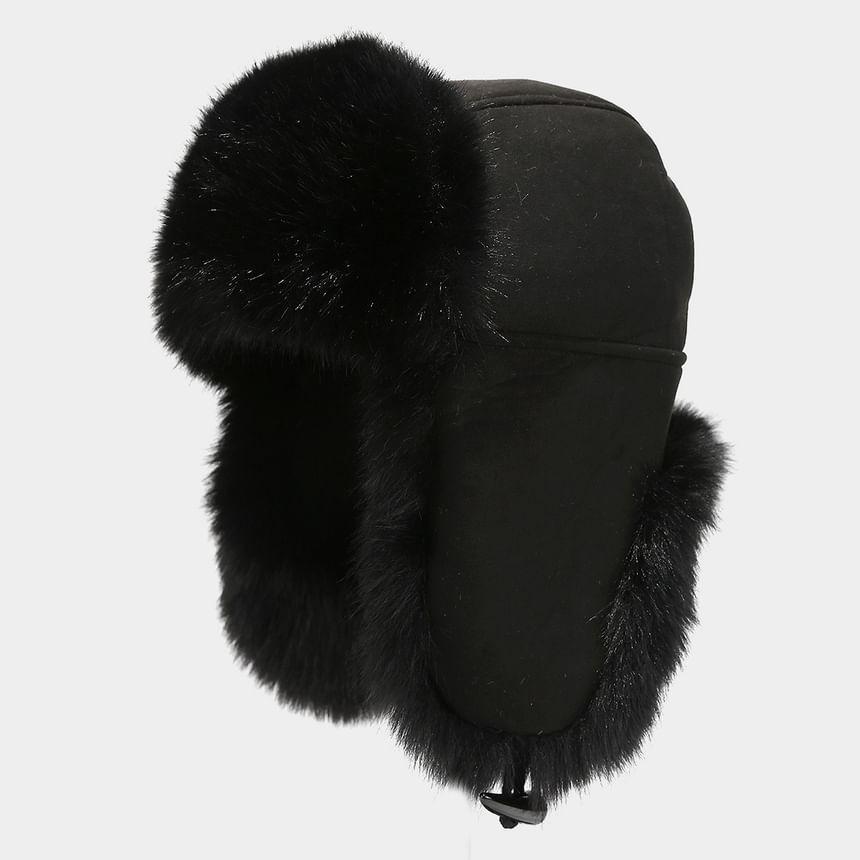 Fluffy Trapper Hat With Ear Flap Product Image