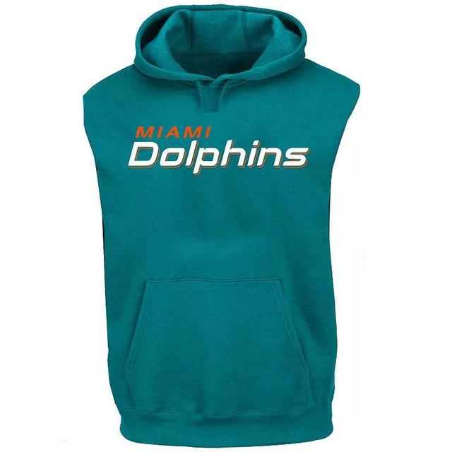 Mens Fanatics Branded Aqua Miami Dolphins Big & Tall Muscle Sleeveless Hoodie Tank Top Turquoise A Product Image