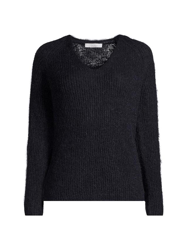 Womens Mohair-Blend V-Neck Sweater Product Image