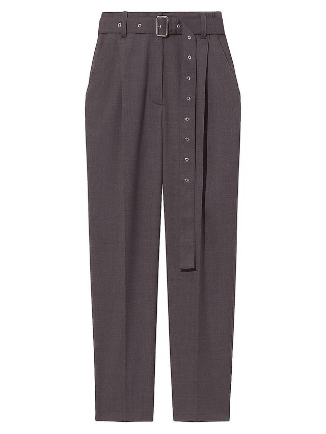 Womens Stretch-Wool Straight Fit Pants Product Image