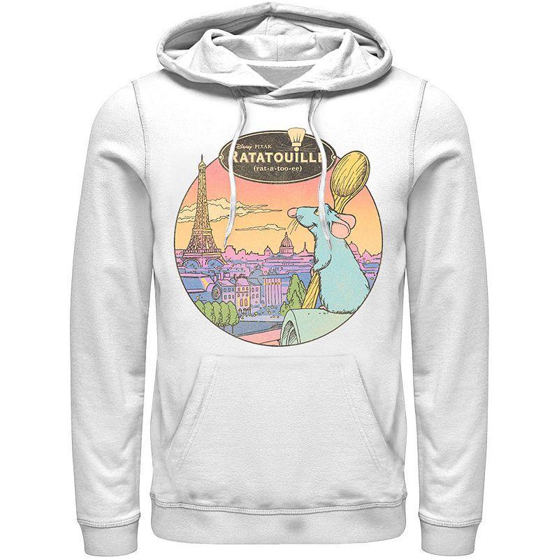 Mens Disney / Pixar Ratatouille Over Look Paris Hoodie Blue Product Image